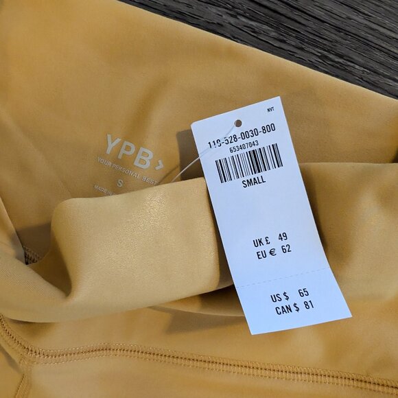 Yellow Abercrombie YPB Workout Set - Tank, Scrunchie, & Leggings. NWT! - Picture 5 of 6